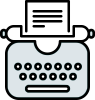 Icon of typewriter